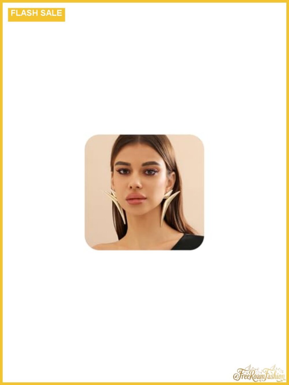 Oversized Geometric Statement Dangle Earrings Zinc Alloy Punk Y2K